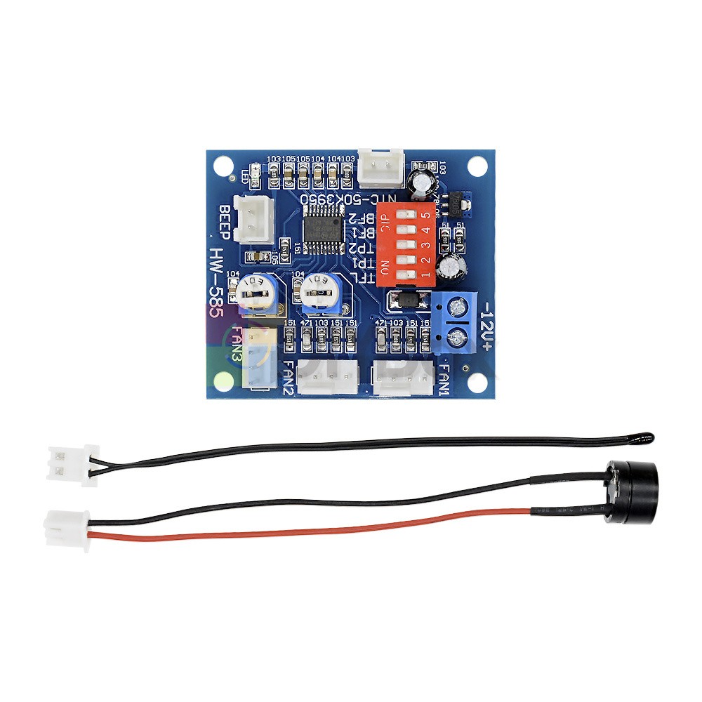 1-10X DC12V 4Wire PC CPU Fan Temperature Control PWM Fan Speed Controller Module