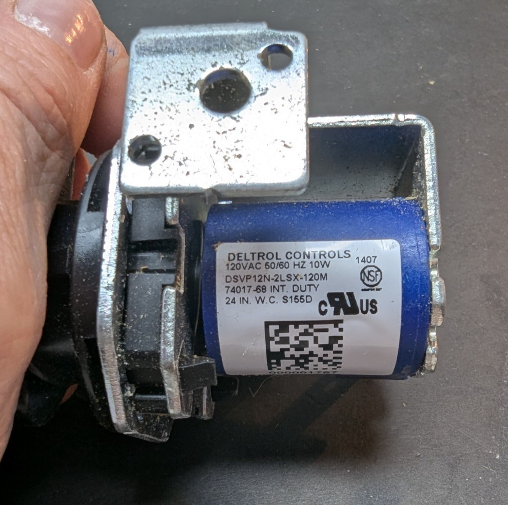 Manitowoc Ice Maker 00001767 Dump Valve 120V 10W Deltrol Controls Replacement