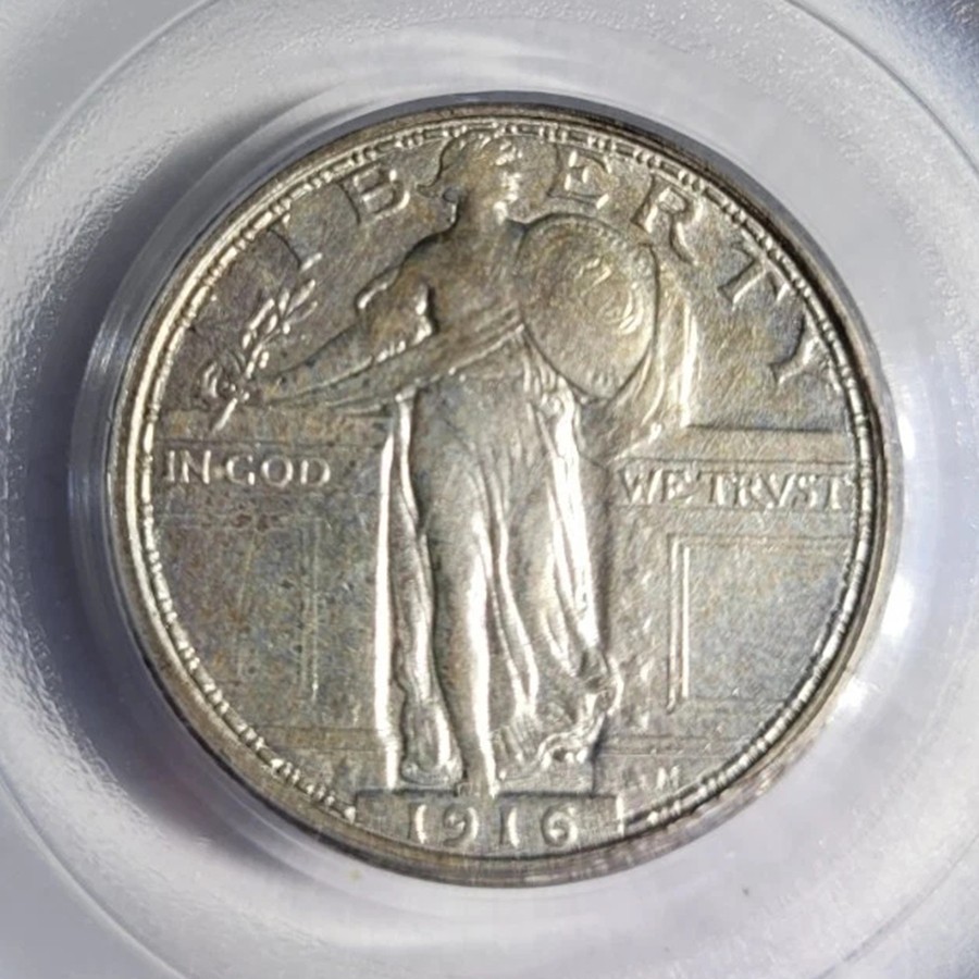 1916-P Standing Liberty Quarter Philadelphia, Highly Collectible Scarce Key Date