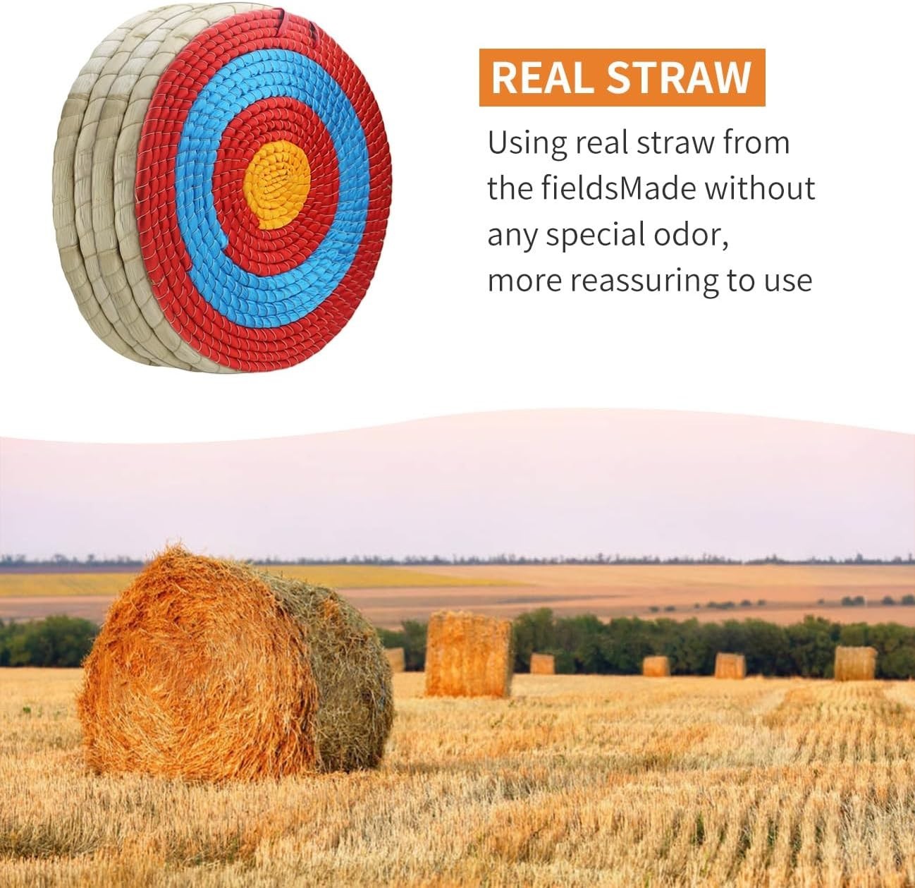 Handmade Straw Archery Target 20"