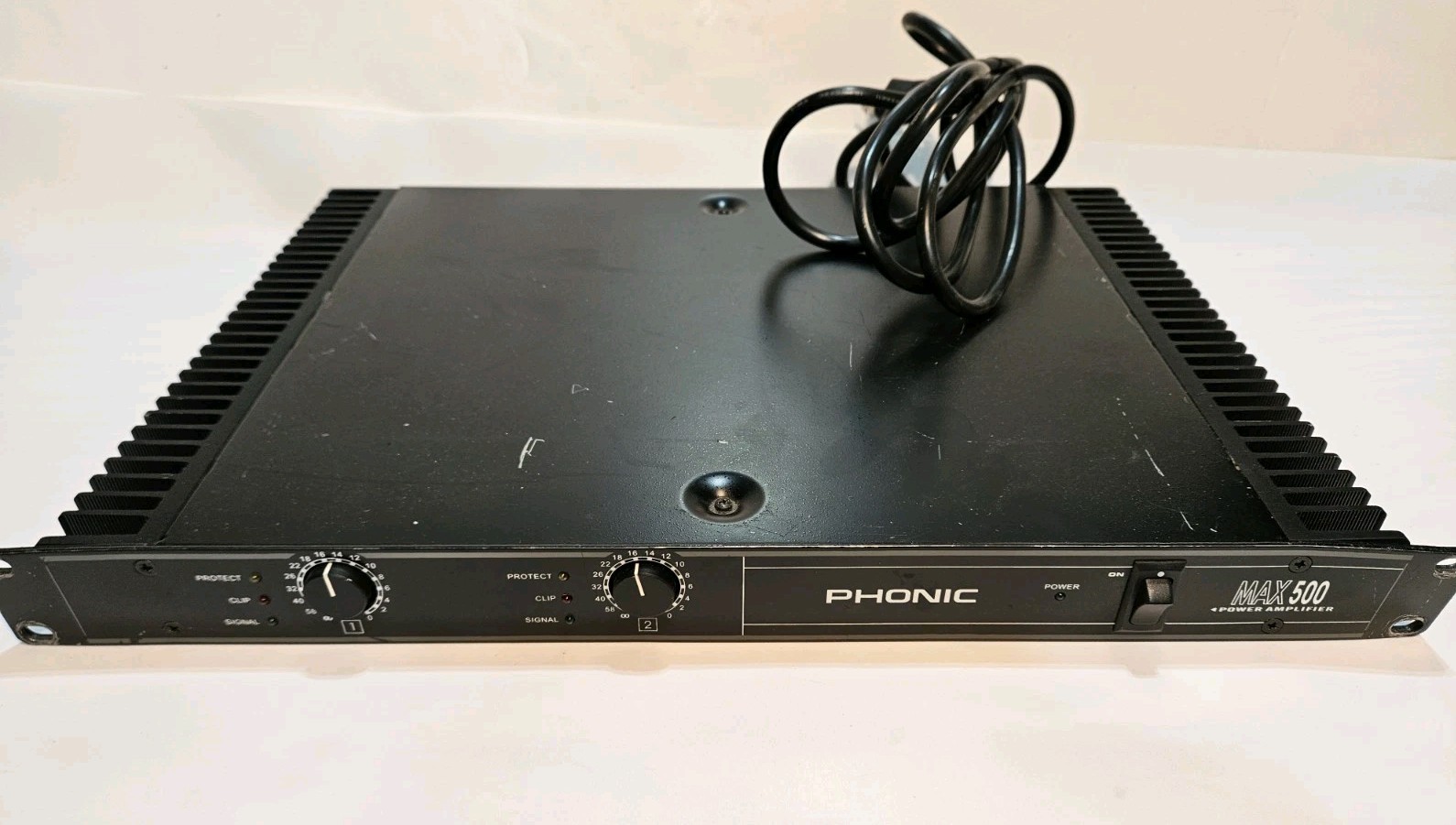PHONIC MAX 500 Professional Power Amplifier UNTESTED