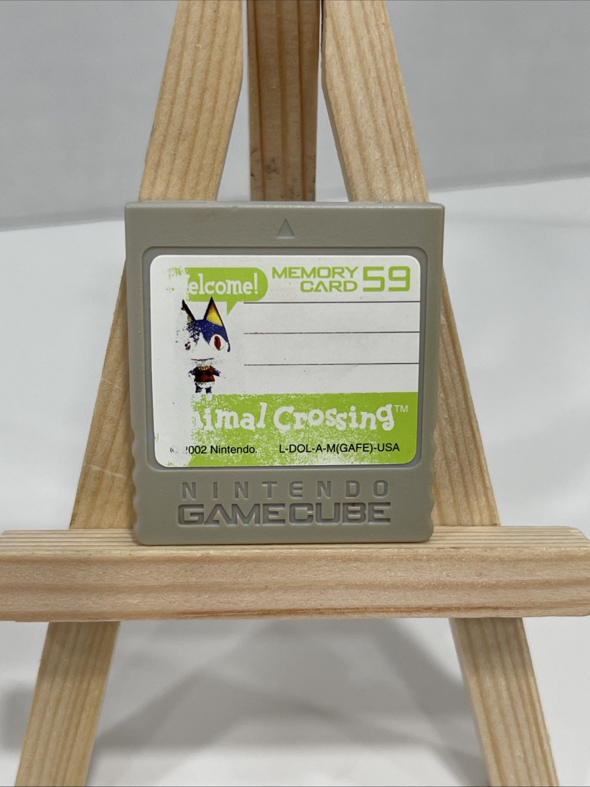 ANIMAL CROSSING Official Nintendo Gamecube Memory Card 59 Blocks DOL-008 OEM
