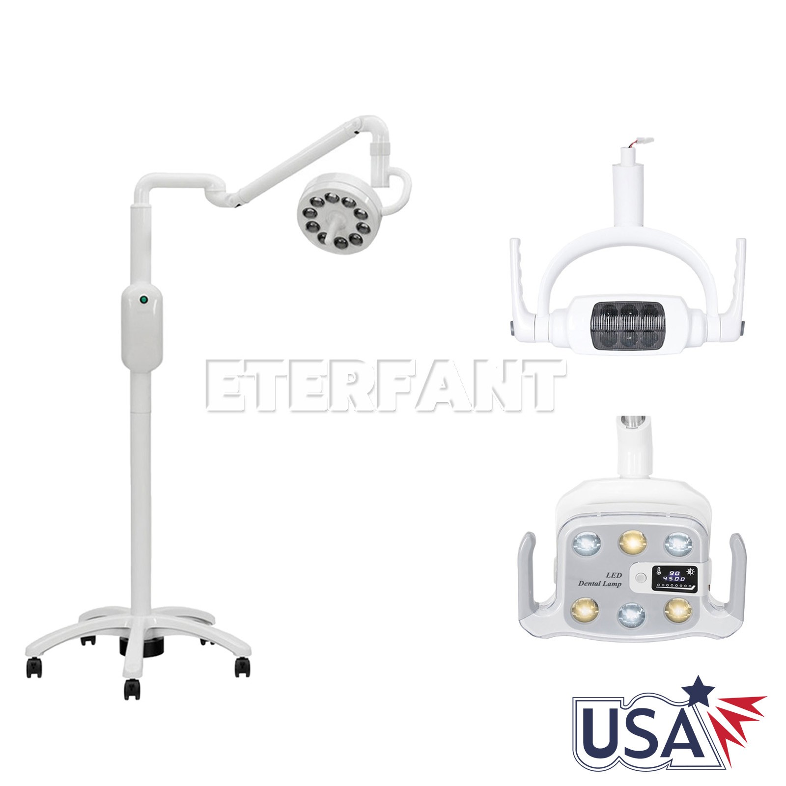 Operation Light for Dental Unit Chair Lamp/Mobile Stand Surgical Induction Lamp