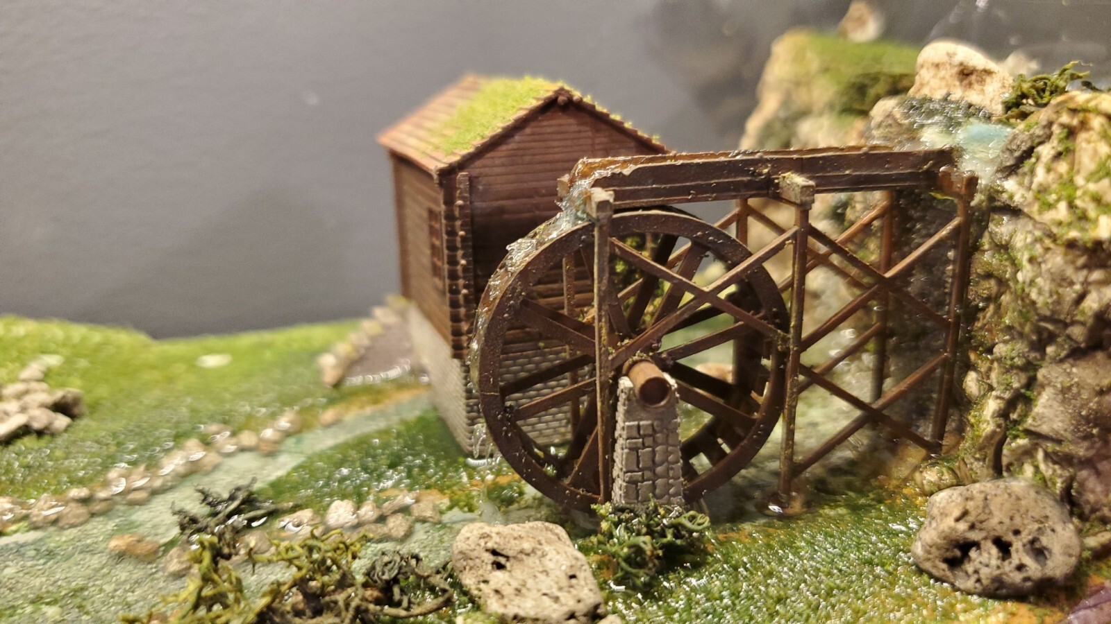 N scale building 1:160 watermill