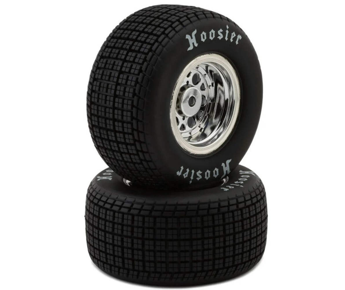 REAR TIRE SET, MOUNTED, HARD: 22S SPRINT LOSI