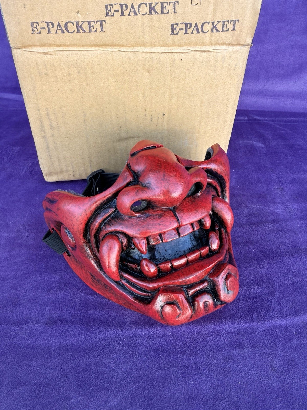 Oni Airsoft Mask Paintball BB Gun Half Face Tactical Protective Samurai Noh M228
