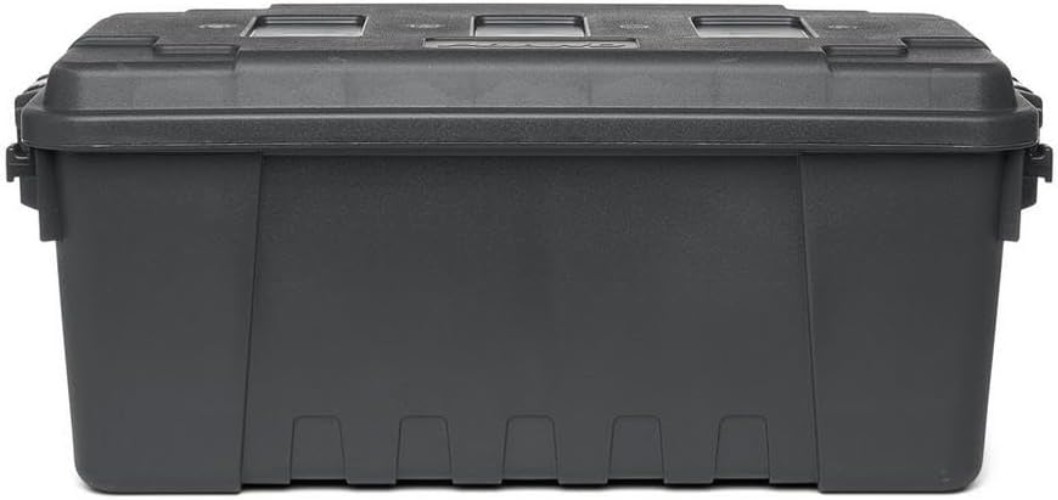 Spacious Lockable Plastic Storage Trunk - 31.6" x 23.7" for Secure Storage