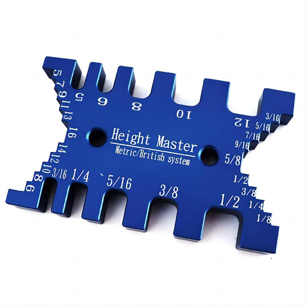 High Precision Aluminum Dovetail Jig Metric and Imperial Tenon Caliper Card Gaug