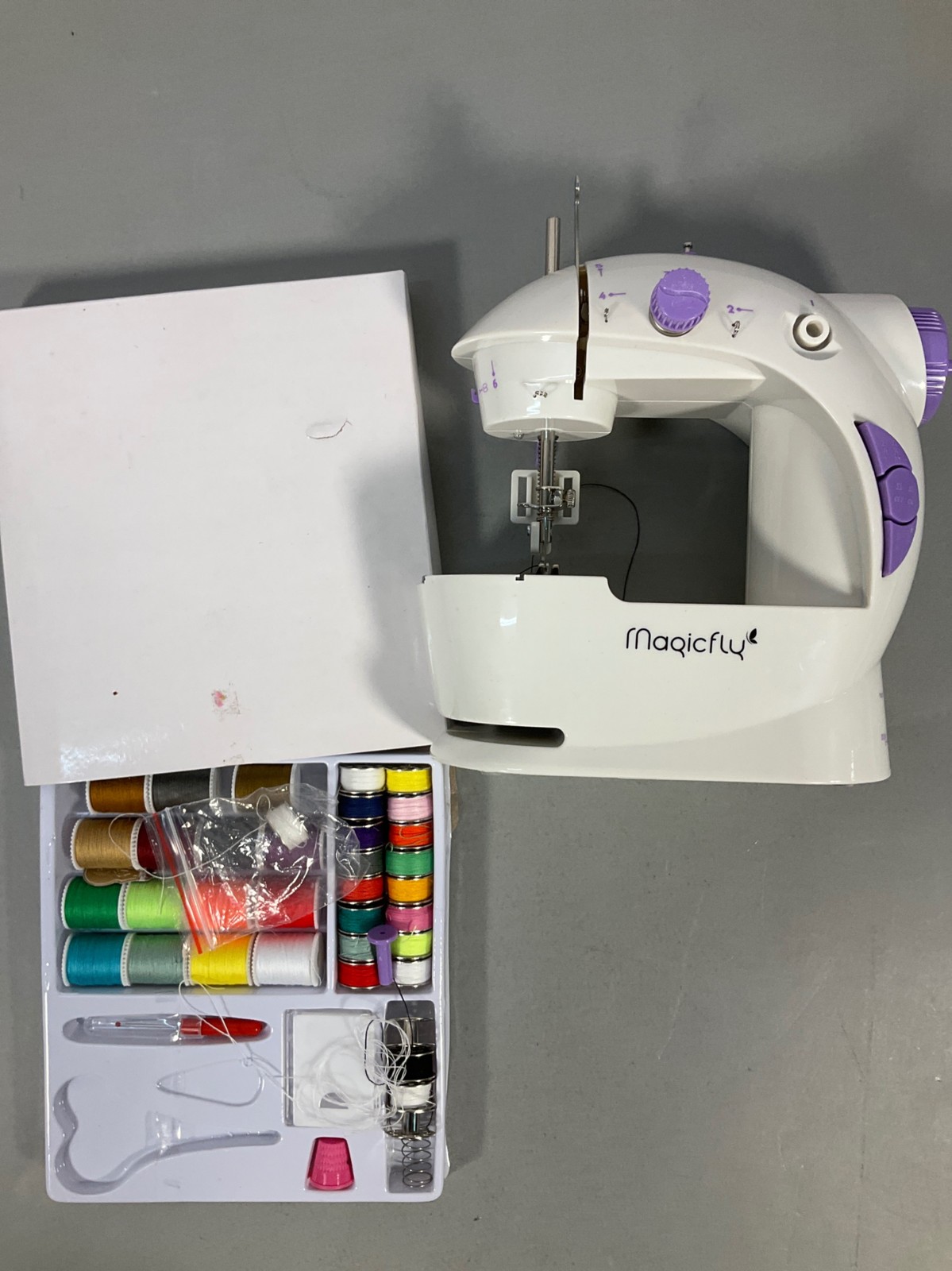 Magicfly Mini Sewing Machine for Beginner, Dual Speed Portable Machine with Exte