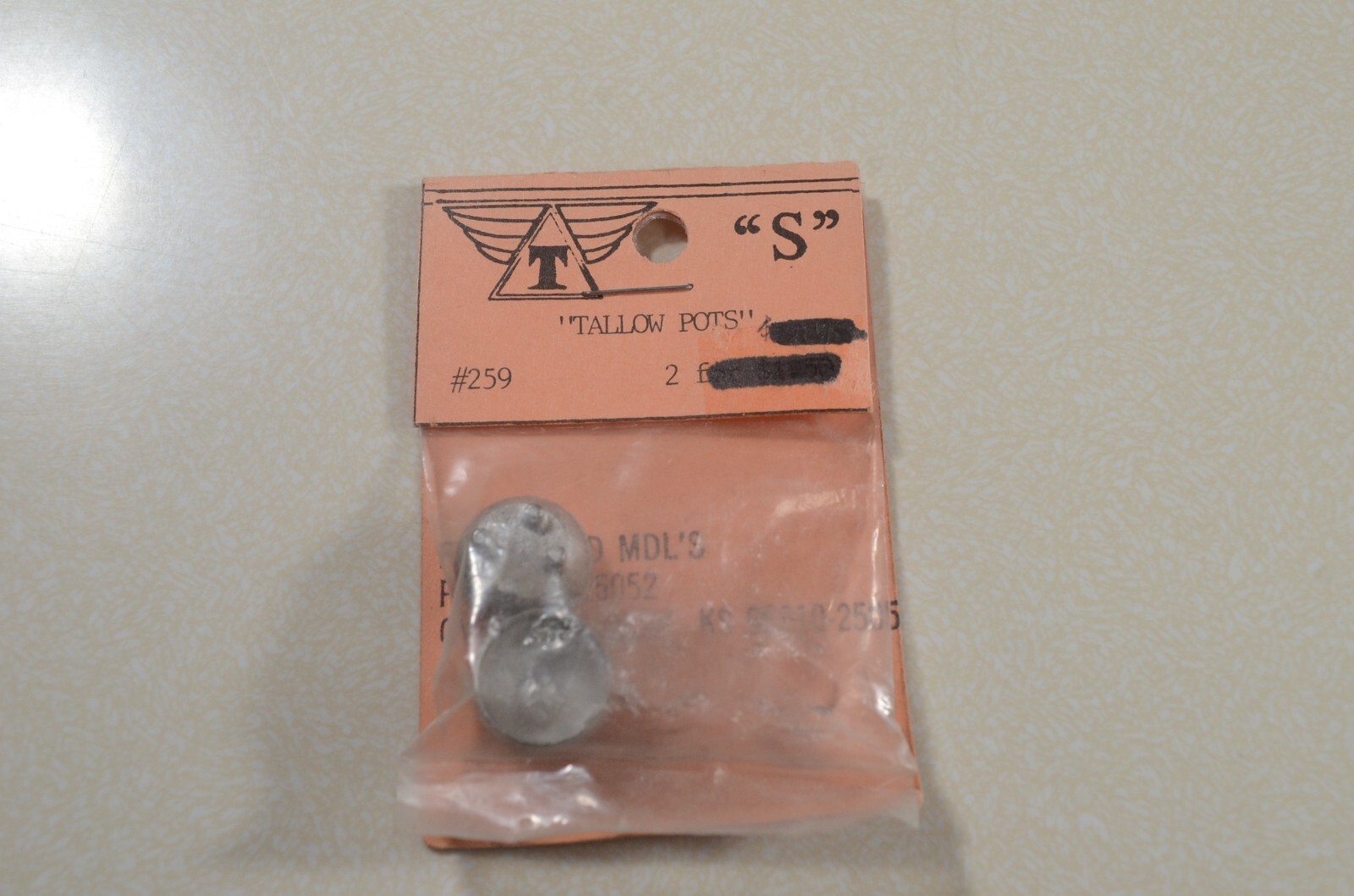 FinestKind Models S Scale Cast Metal Tallow Pots - 259