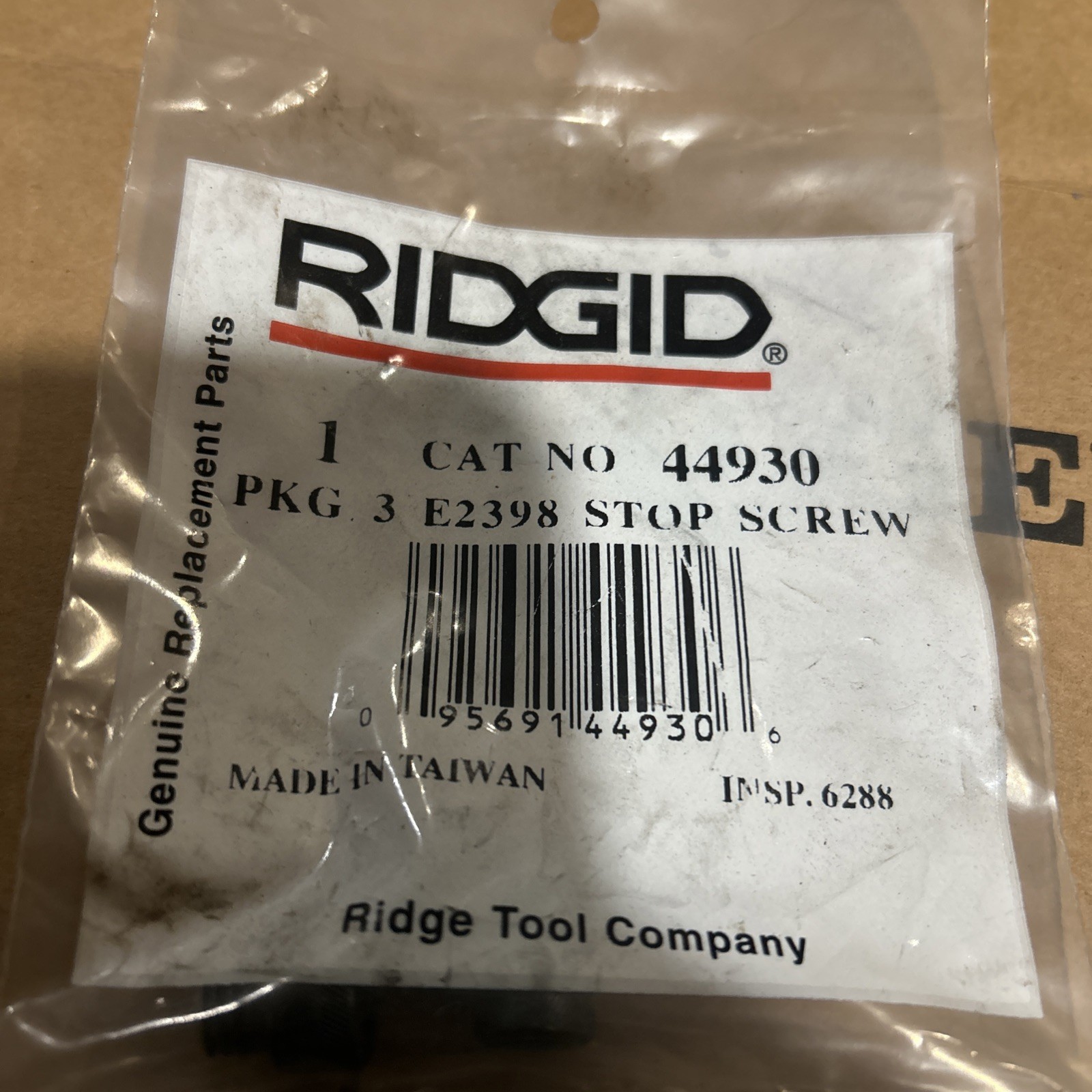 NEW Genuine OEM RIDGID 44930 Pack Of 3 Stop Screws