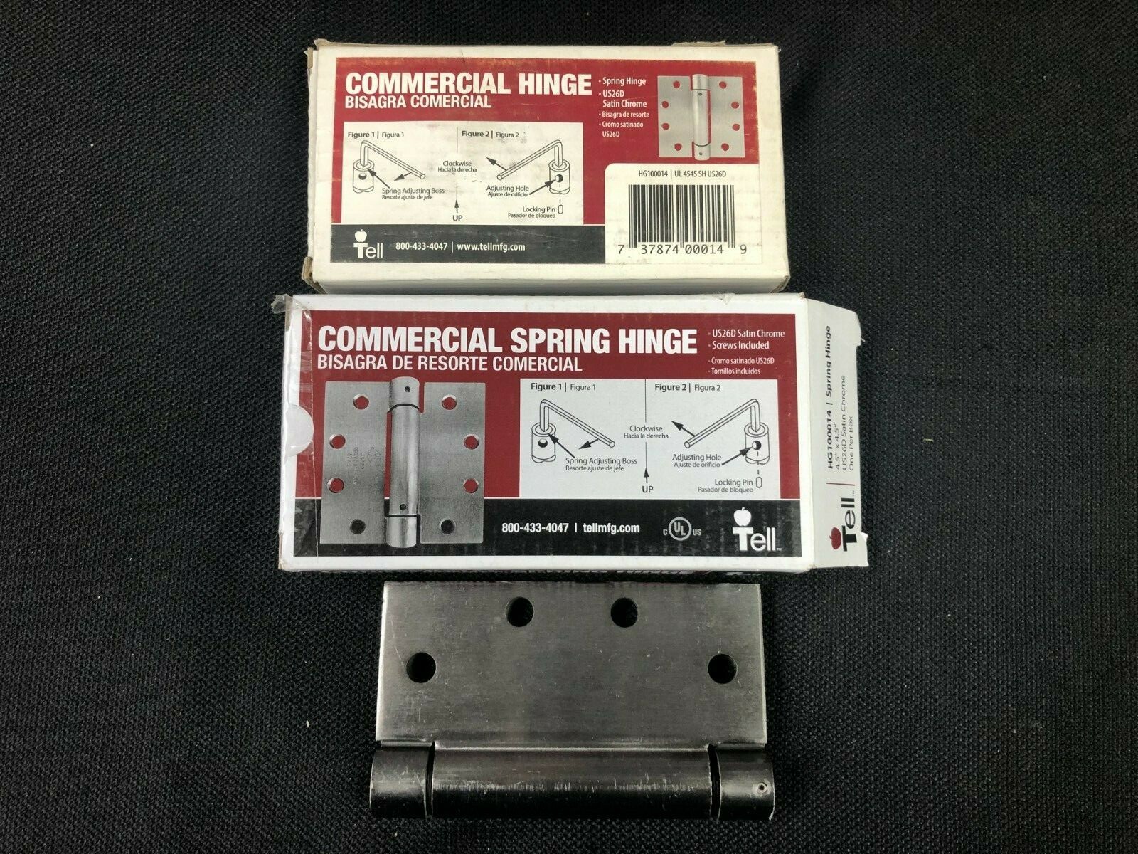 Lot of 2 PK  HG100014 Tell Manufacturing H4545 Series 4-1/2-in Commercial Hinge