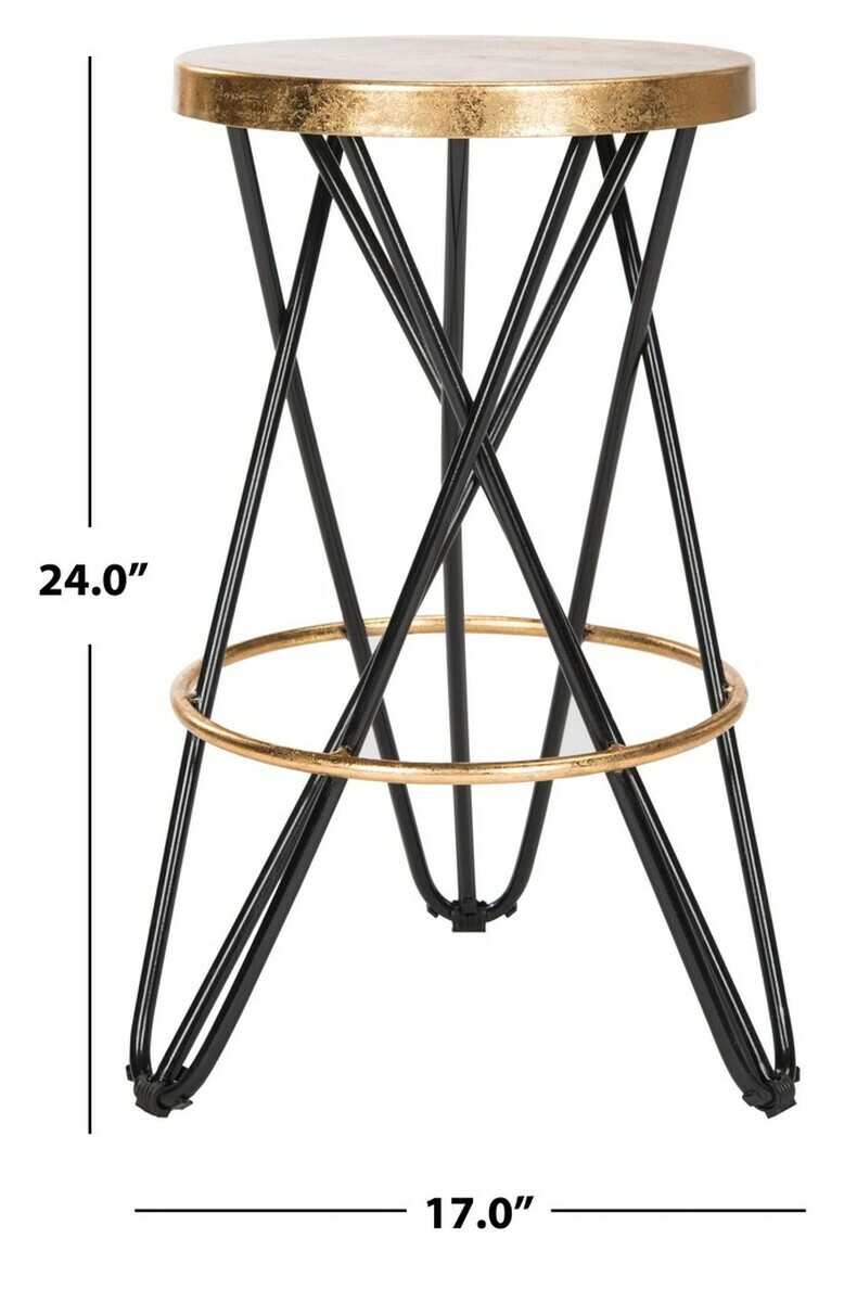 Safavieh Lorna Gold Leaf Counterstool, Reduced Price 2172701204  FOX3255D