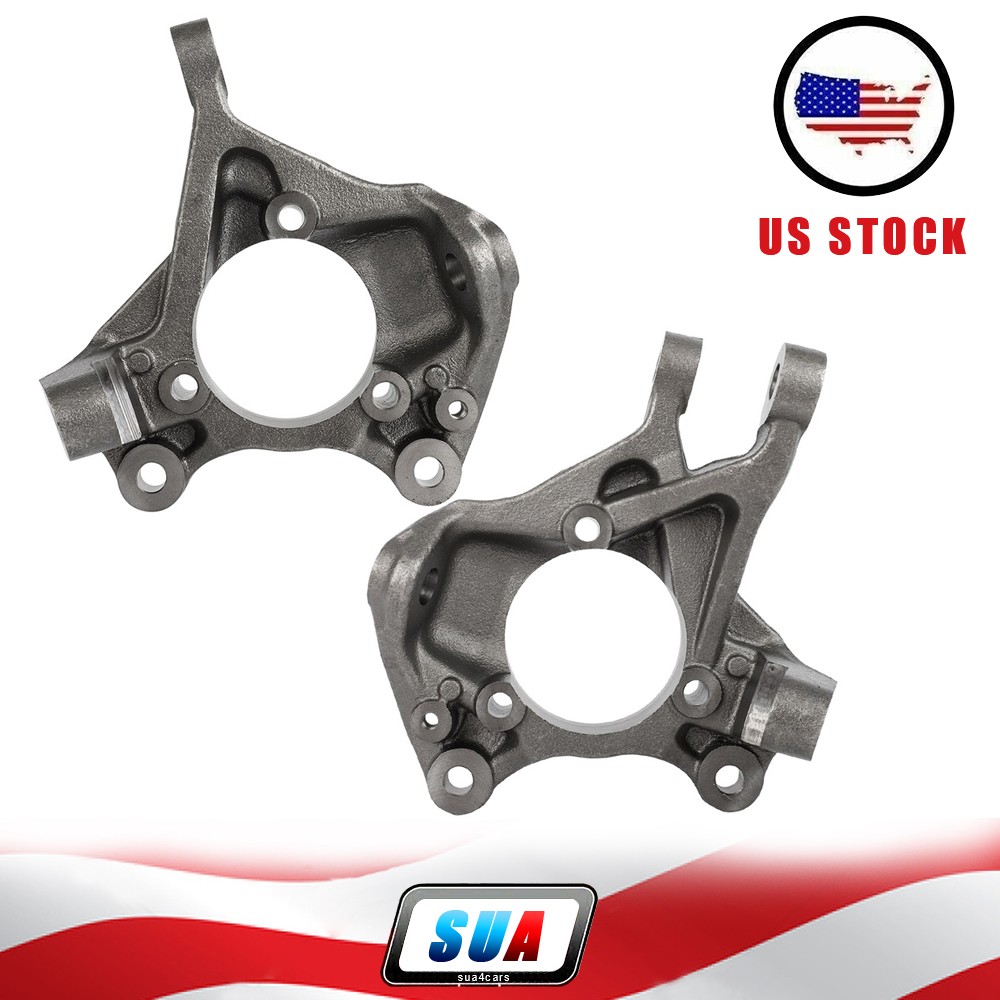 Pair For Jeep Wrangler / Wrangler JK Front Left & Right Steering Spindle Knuckle