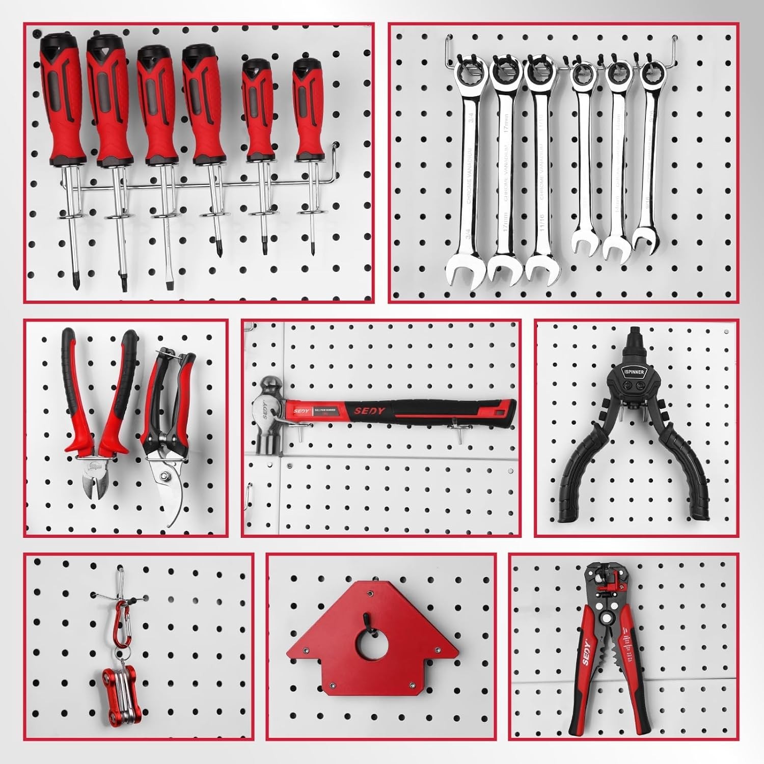 Pegboard Organizer Peg Board Hooks 300-Piece Hooks for Black
