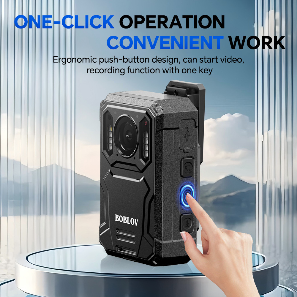 BOBLOV HD body cam /body camera Police Camcorder with Audio Video Recorder Used