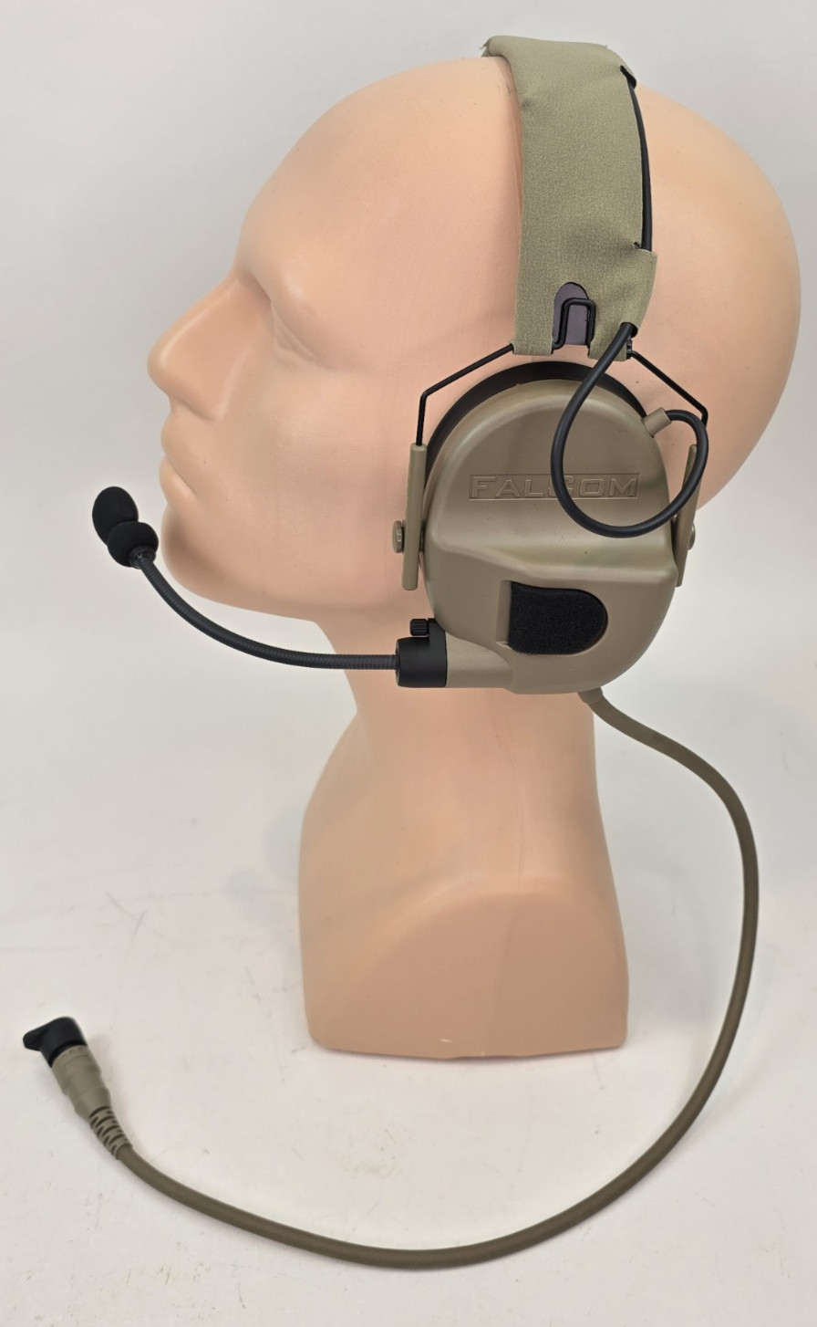FalCom OTE2000 Over The Ear Headset Tan New In Box