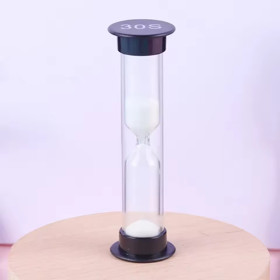 Plastic Sand Timer Sandglass Hourglass Sand Clock Timer 30 sec, 1 min, 2 mins, 3
