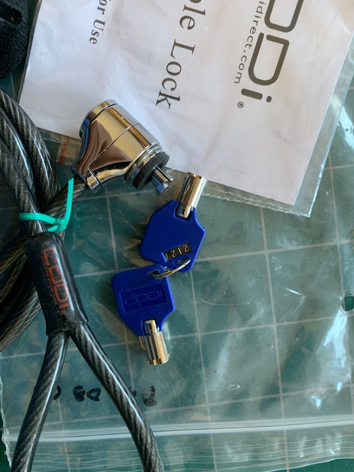 Brandd New CODi Cable Lock 2 Key Laptop Notebook Computer 6ft