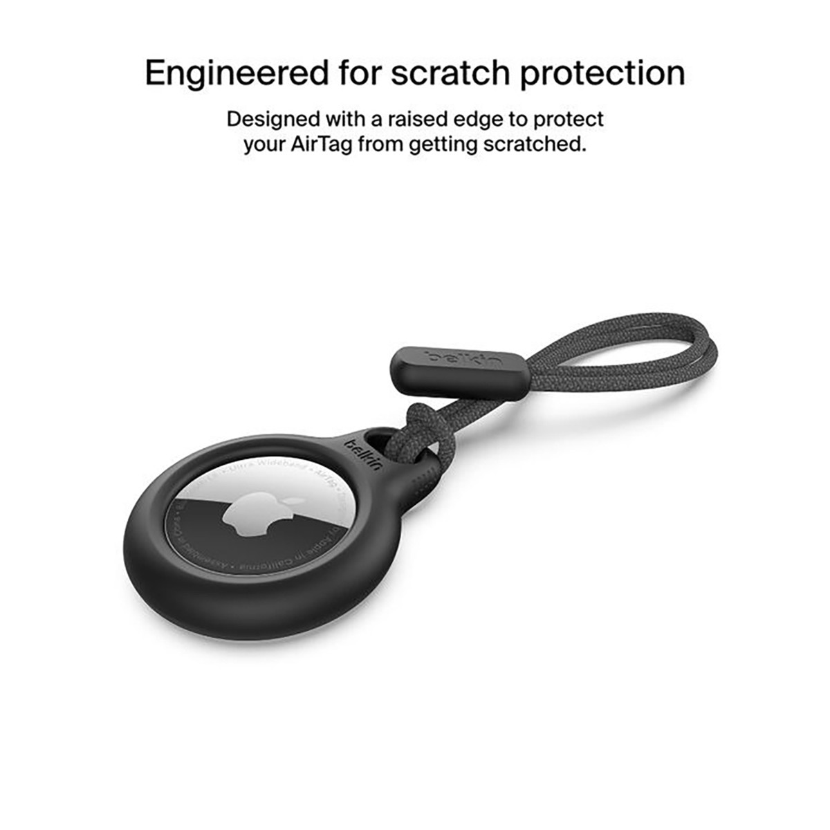 Belkin Secure Holder with Strap for Apple AirTag, Black