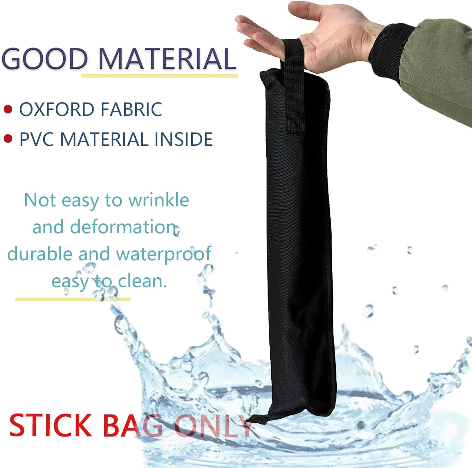 Portable Drumstick Bag - Small Storage Case with Hooks inside for Drum Set Malle