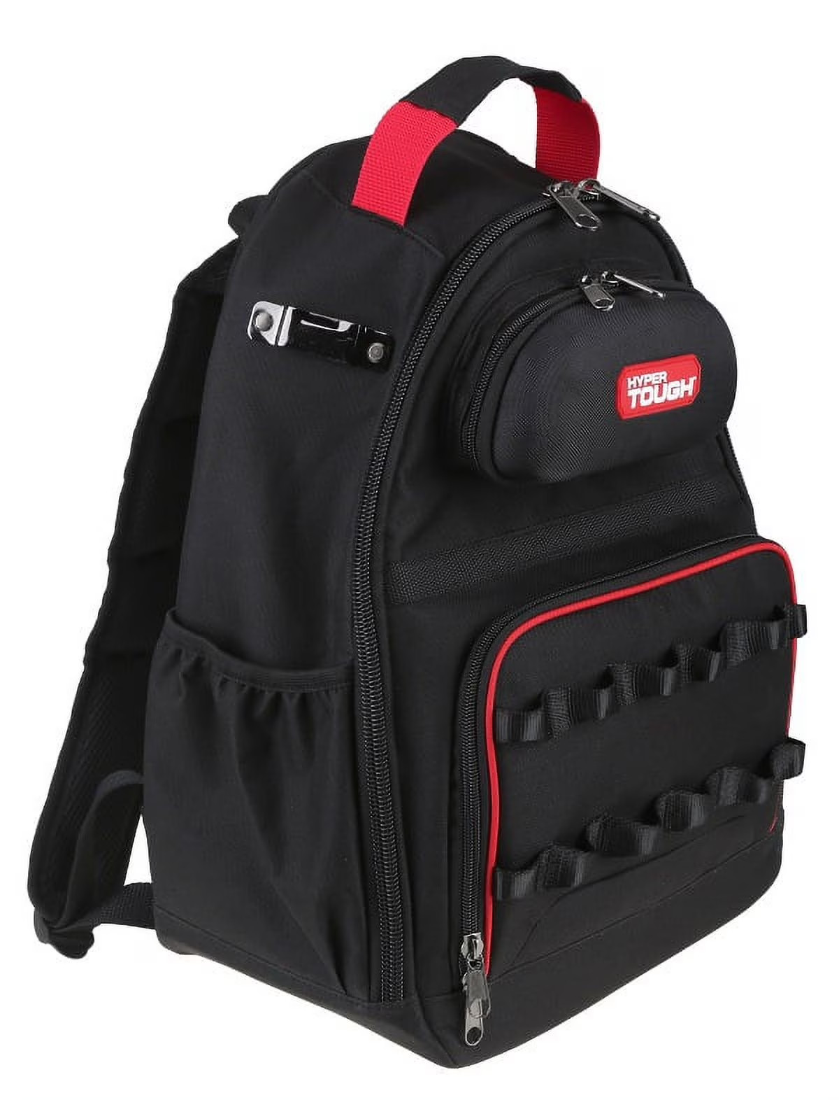 Black Tool Backpack with Pockets and Loops, Portable Tool Storage 🎗🎯