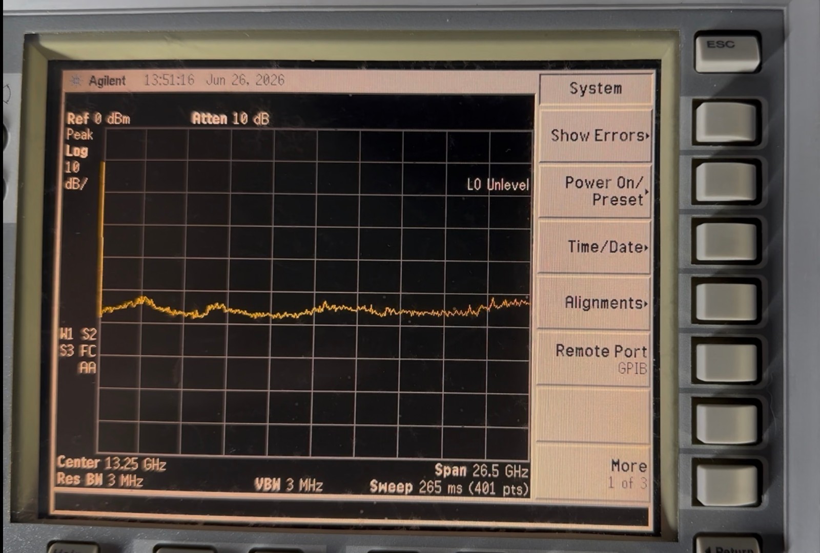 Agilent E4407B ESA-E Spectrum Analyzer - 9 kHz to 26.5 GHz