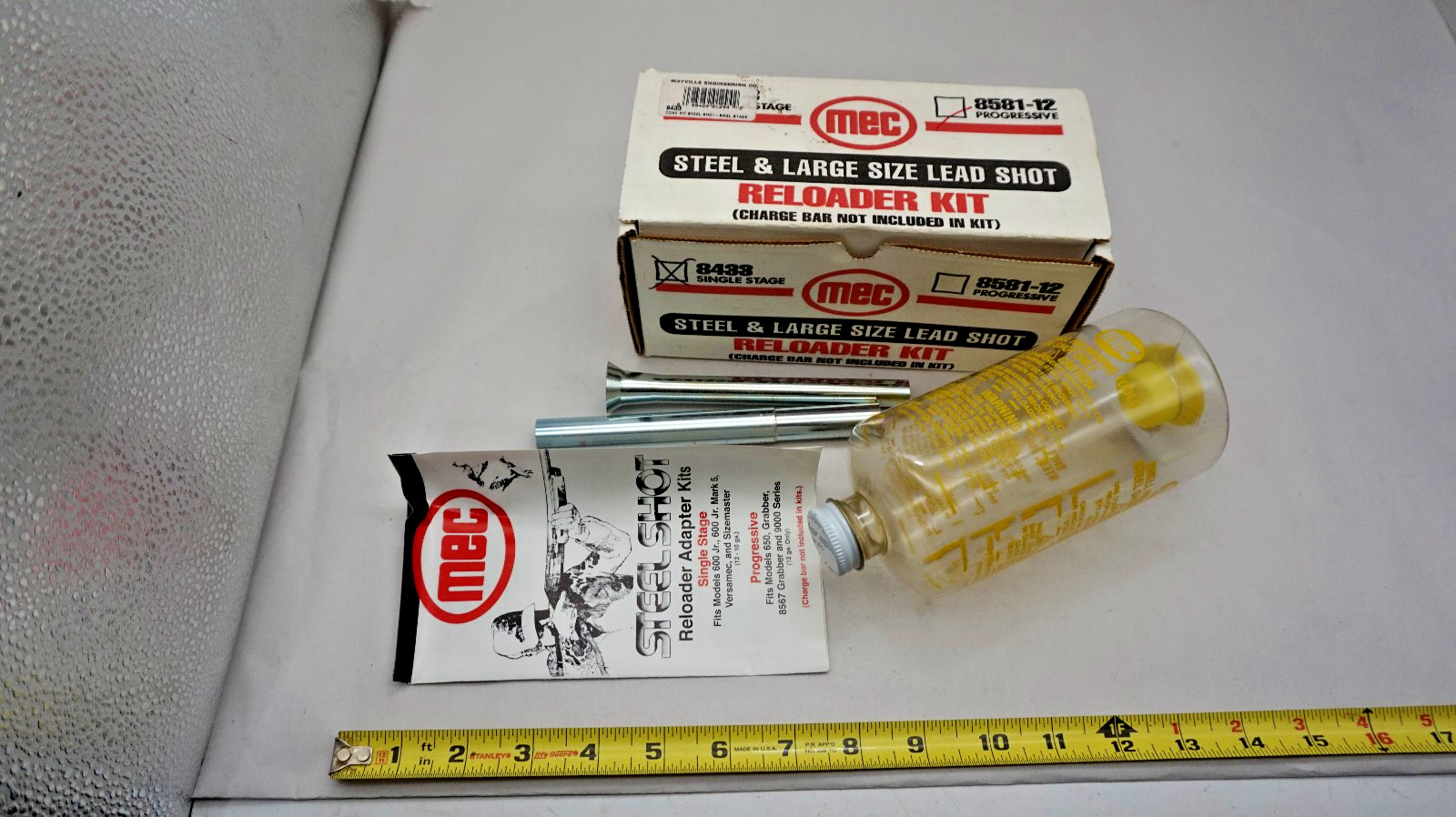 MEC Steel Shot Reloader Kit For 600 JR Versamec & Sizemaster 10 & 12 Ga # 8433