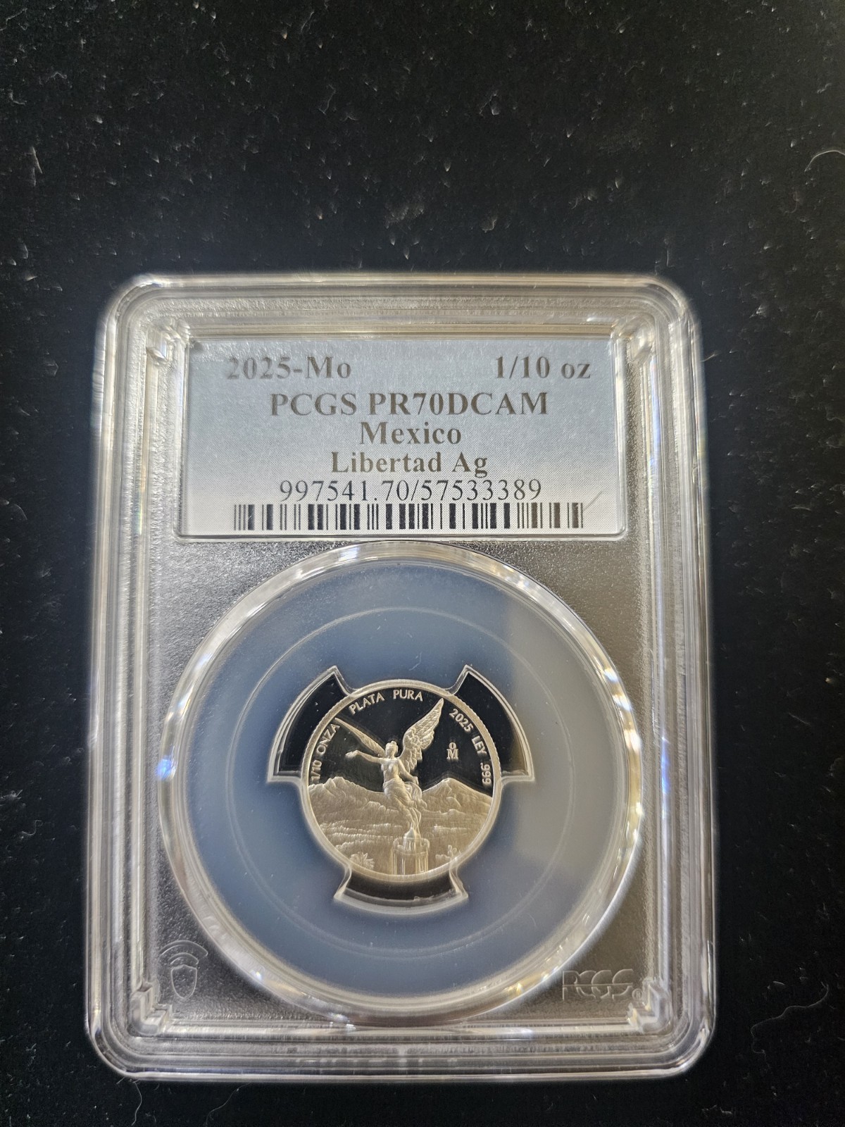 2025 Mo Mexico 1/10 Onza Libertad Silver Coin PCGS PR70DCAM - Low 1500 Mintage!!