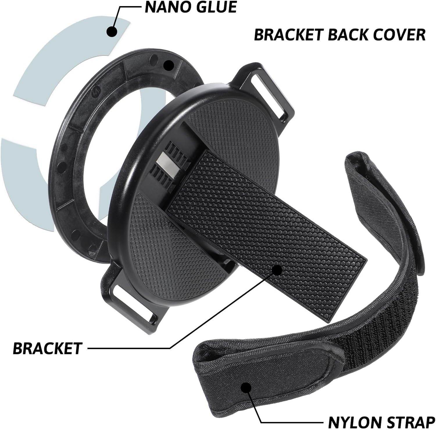 Multi-Angle Rotating Tablet Stand with Hand Loop for All 7-11 Inch Tablets