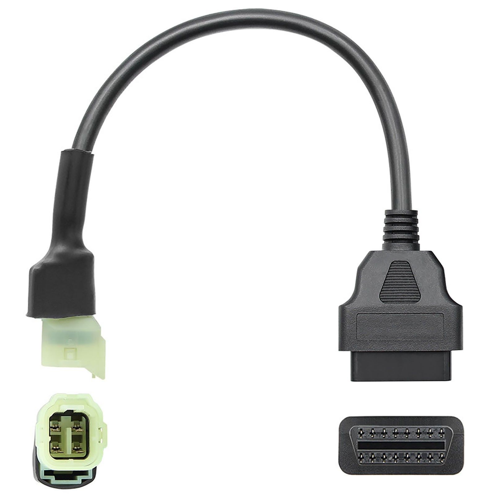 4 Pin to OBD2 Diagnostic Code Reader Adapter Scanner Cable for HONDA SHIP