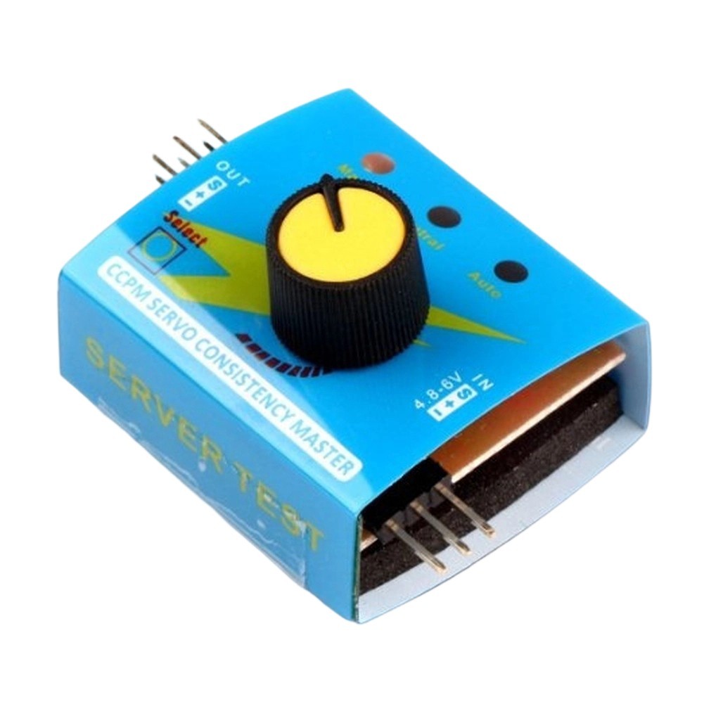 Manual Neutral Auto RC Tester for Motor ESC with LED Indicator and Rotary Knob