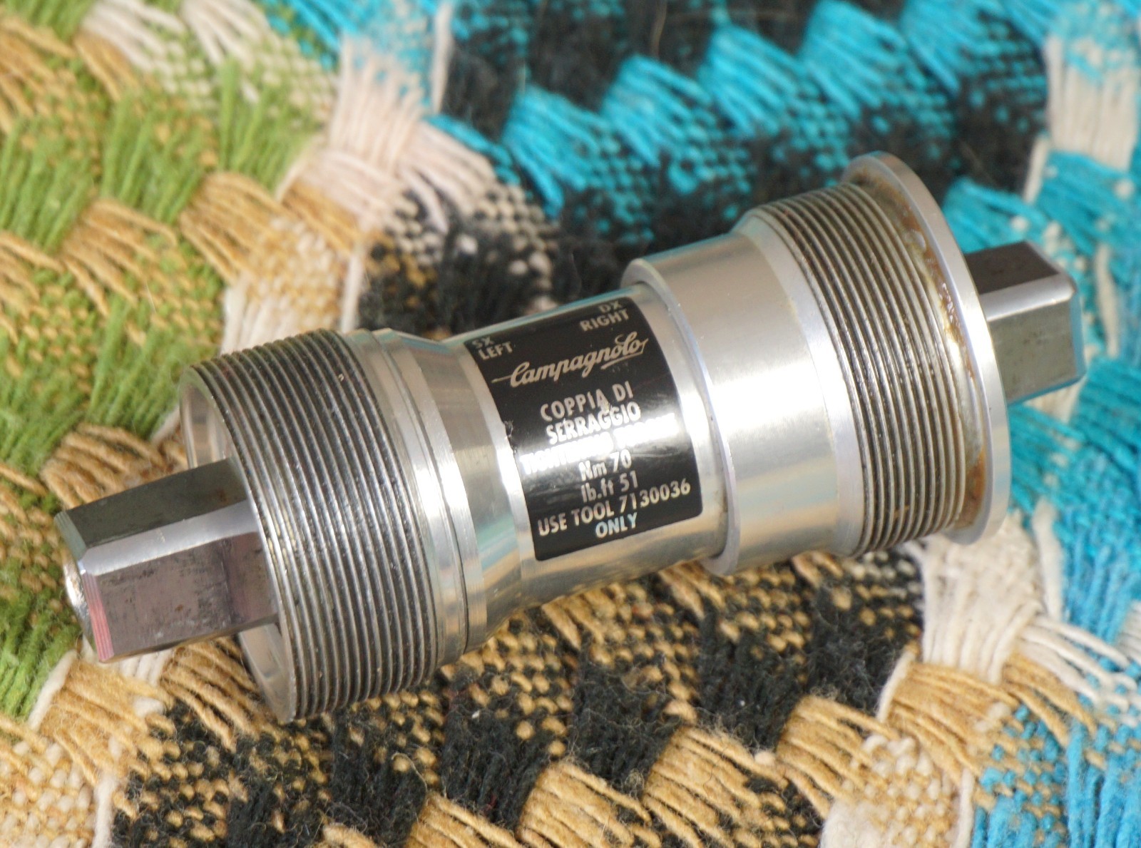 Campagnolo Chorus Bottom Bracket Italian Square Taper 102mm 36x24 Italy Bike