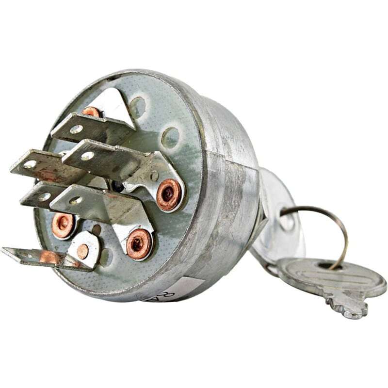 Ignition Switch for Toro & Exmark - 3 Positions, 6 Terminals, Momentary