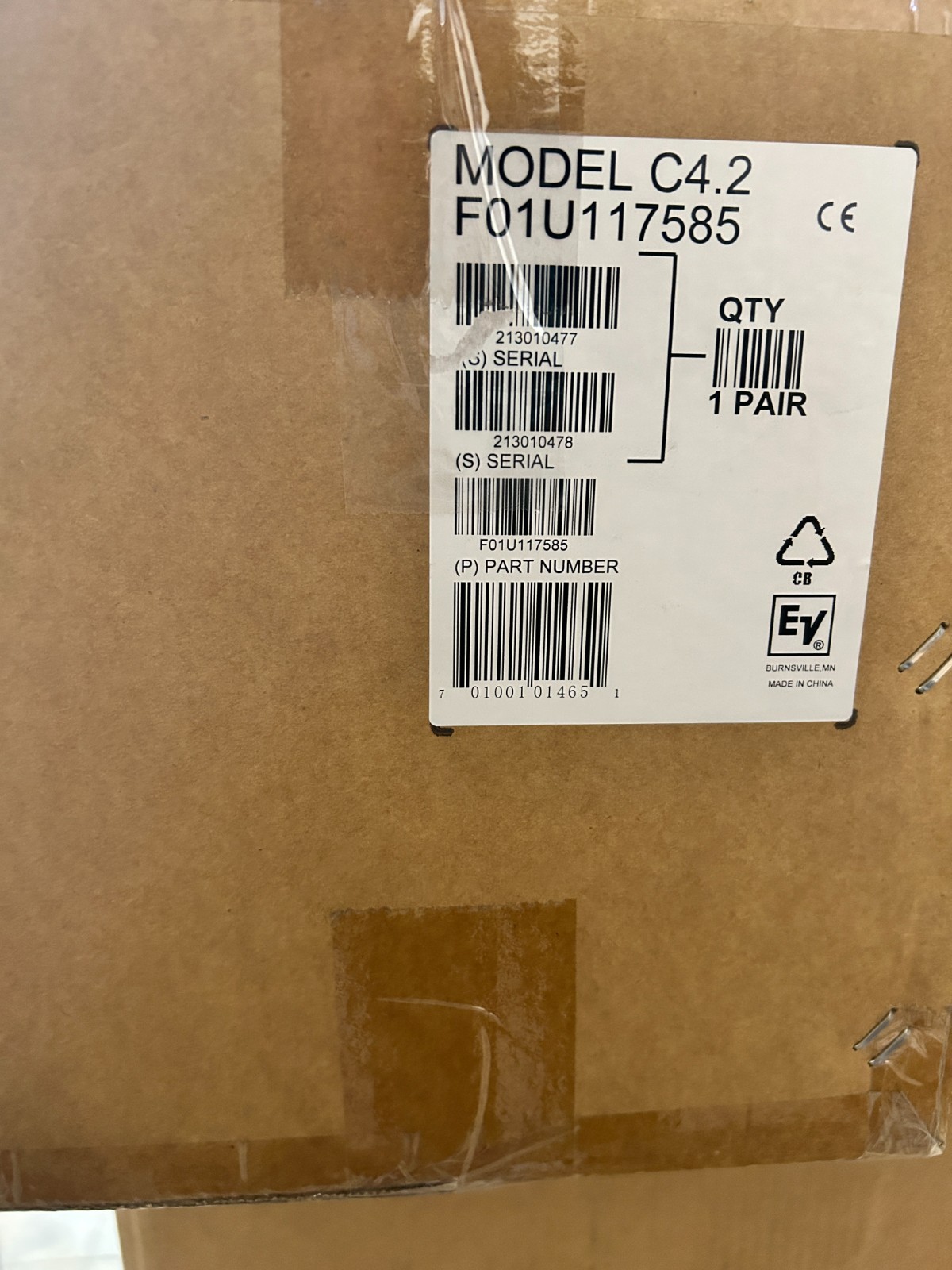 Electro-Voice C4.2 4-Inch Ceiling Two-Way Speakers (Pair) F.01U.117.585