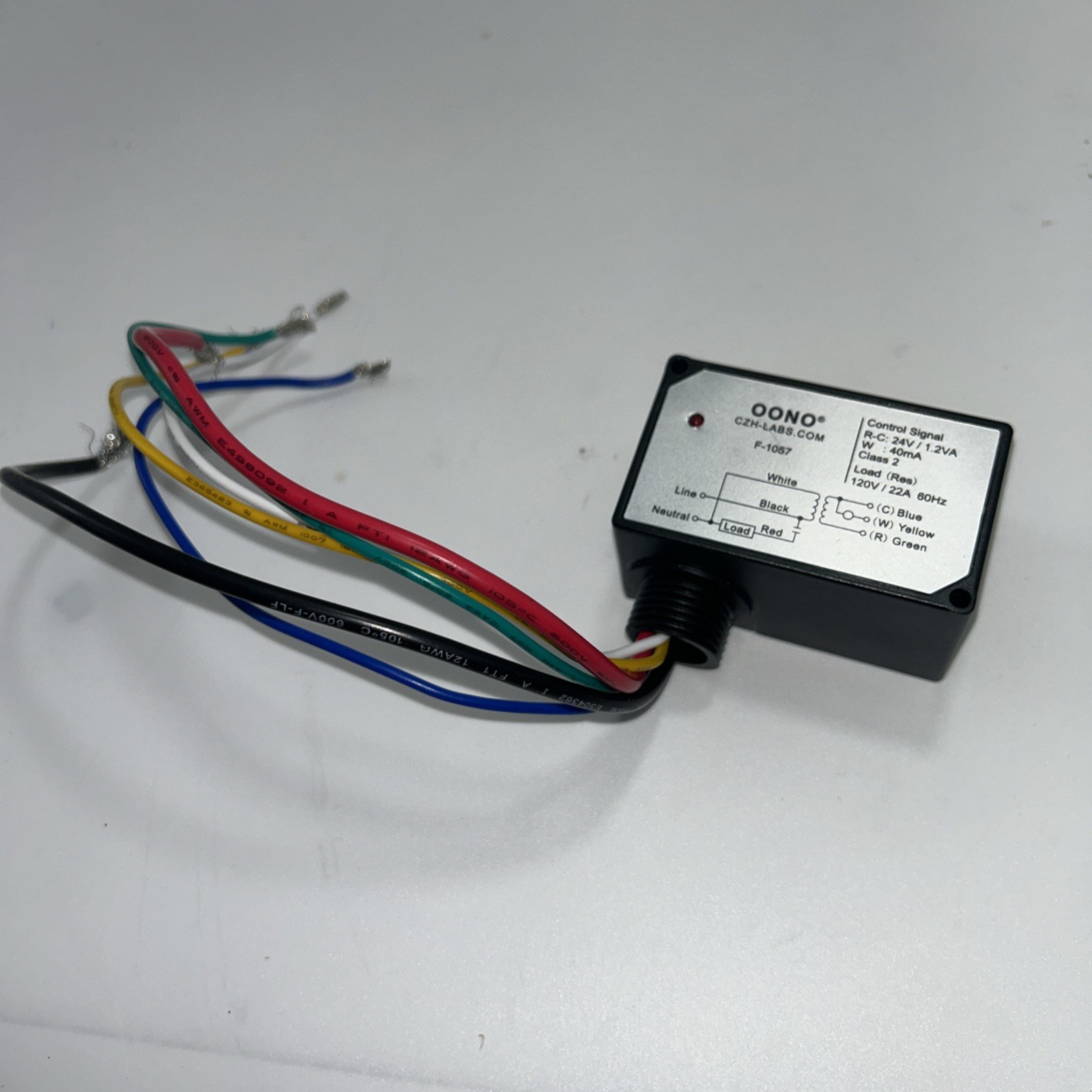 AC120V On/Off Switching Heating Relay with Built-in 24V Transformer, F-1057 Read