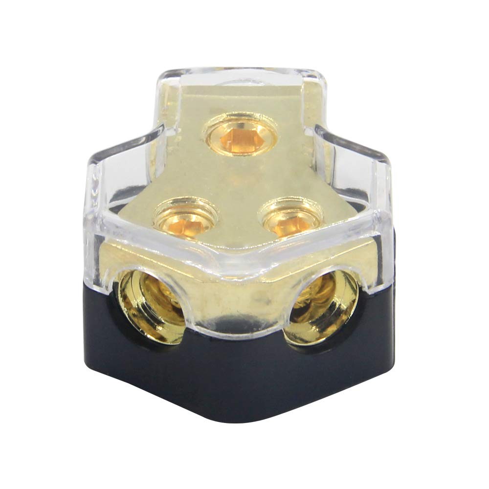 2 Way Power Distribution Block 0/2/4 AWG In 4/8 Out