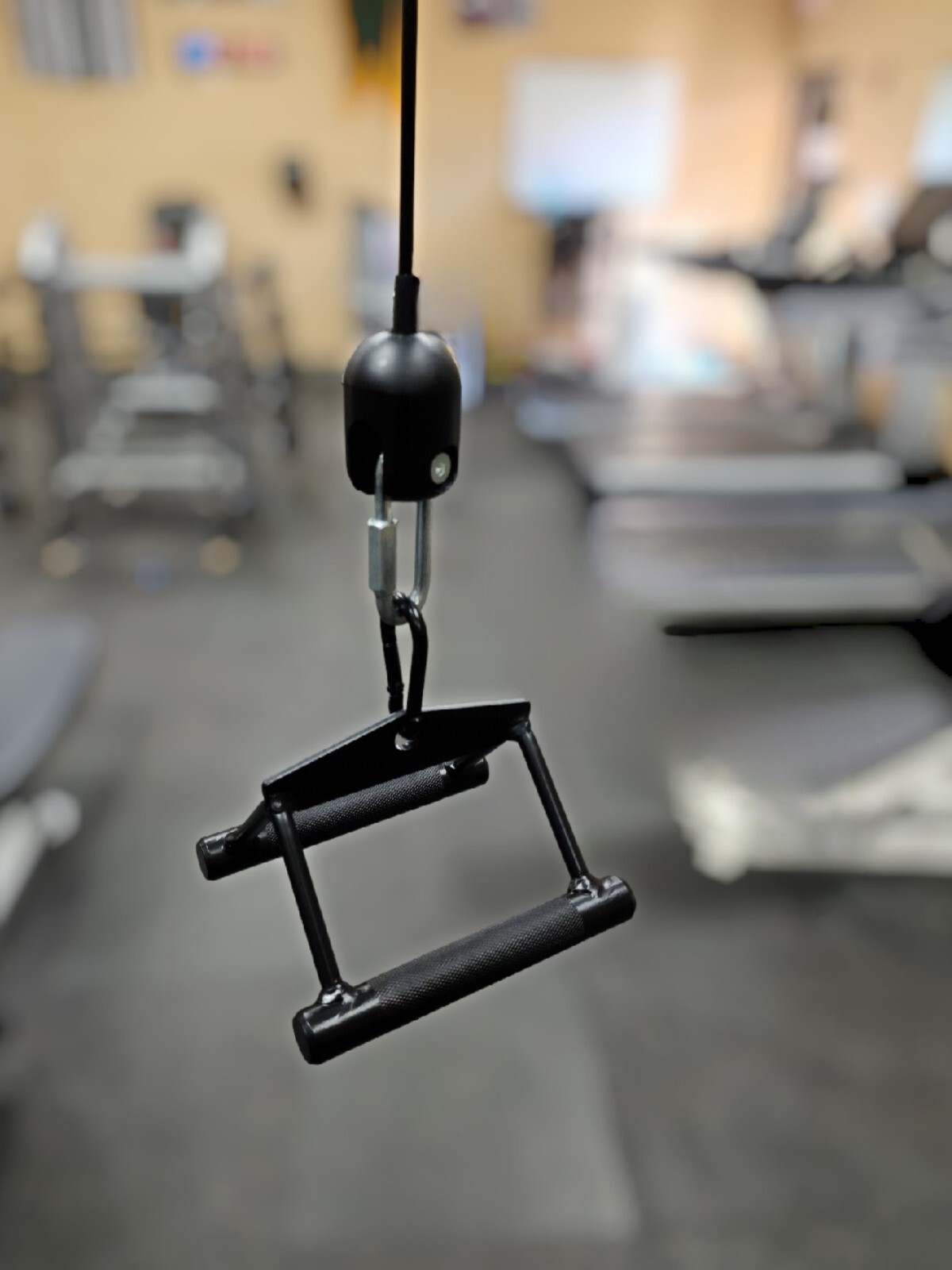 V Bar Machine Cable Attachment For Seated Rows Handles Gym Exercise Pull Downs