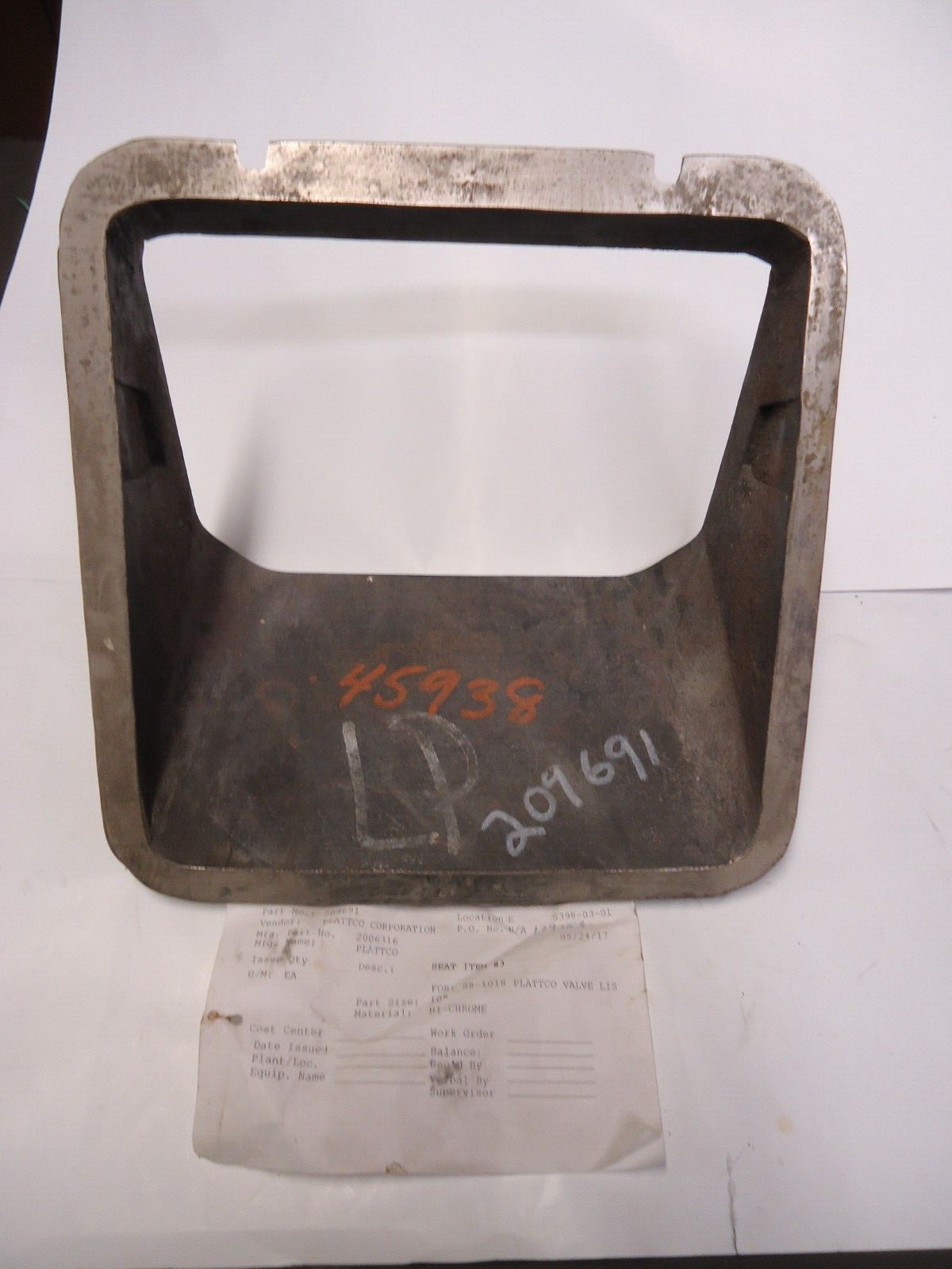 PLATTCO CORPORATION 2006316 SEAT ITEM #3 FOR S8-1018 PLATTCO VALVE