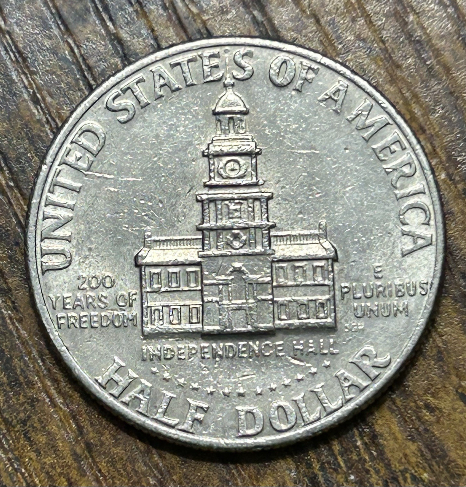1776–1976 Bicentennial Kennedy Half Dollar D Mint