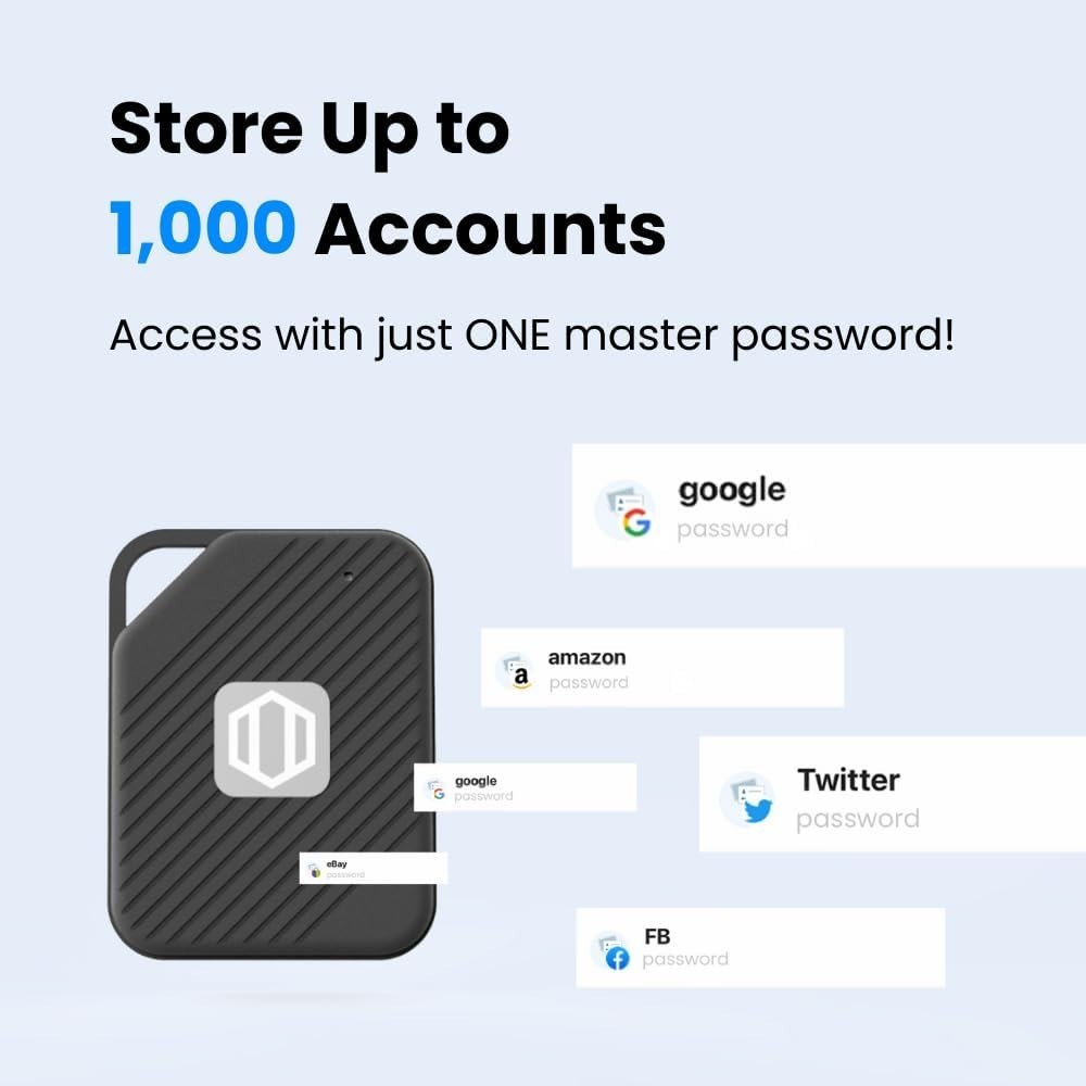 Offline Password Keeper – Secure Bluetooth Drive with 1,000 Credential Storage