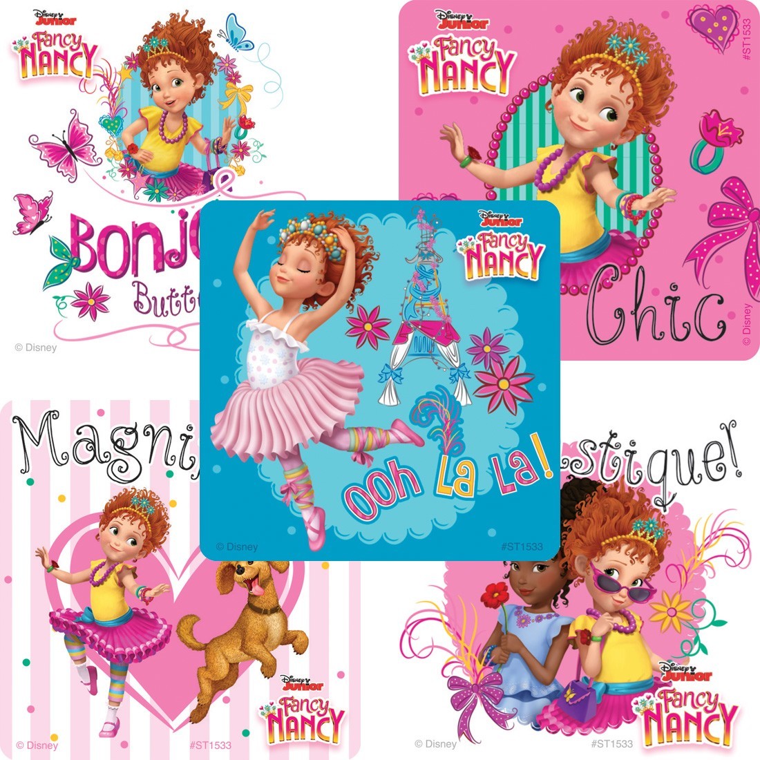 25 Fancy Nancy Stickers Party Favors Teacher Supply Birthday party favor Disney