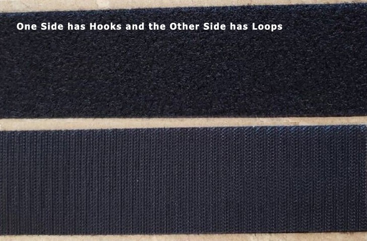Two 12 x 2 inch Hook and Loop Extension Straps