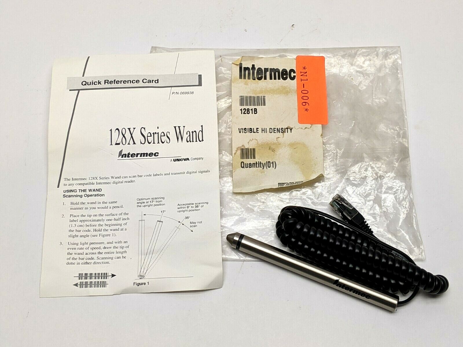 Intermec 1281B Barcode Scanning Wand BarPen