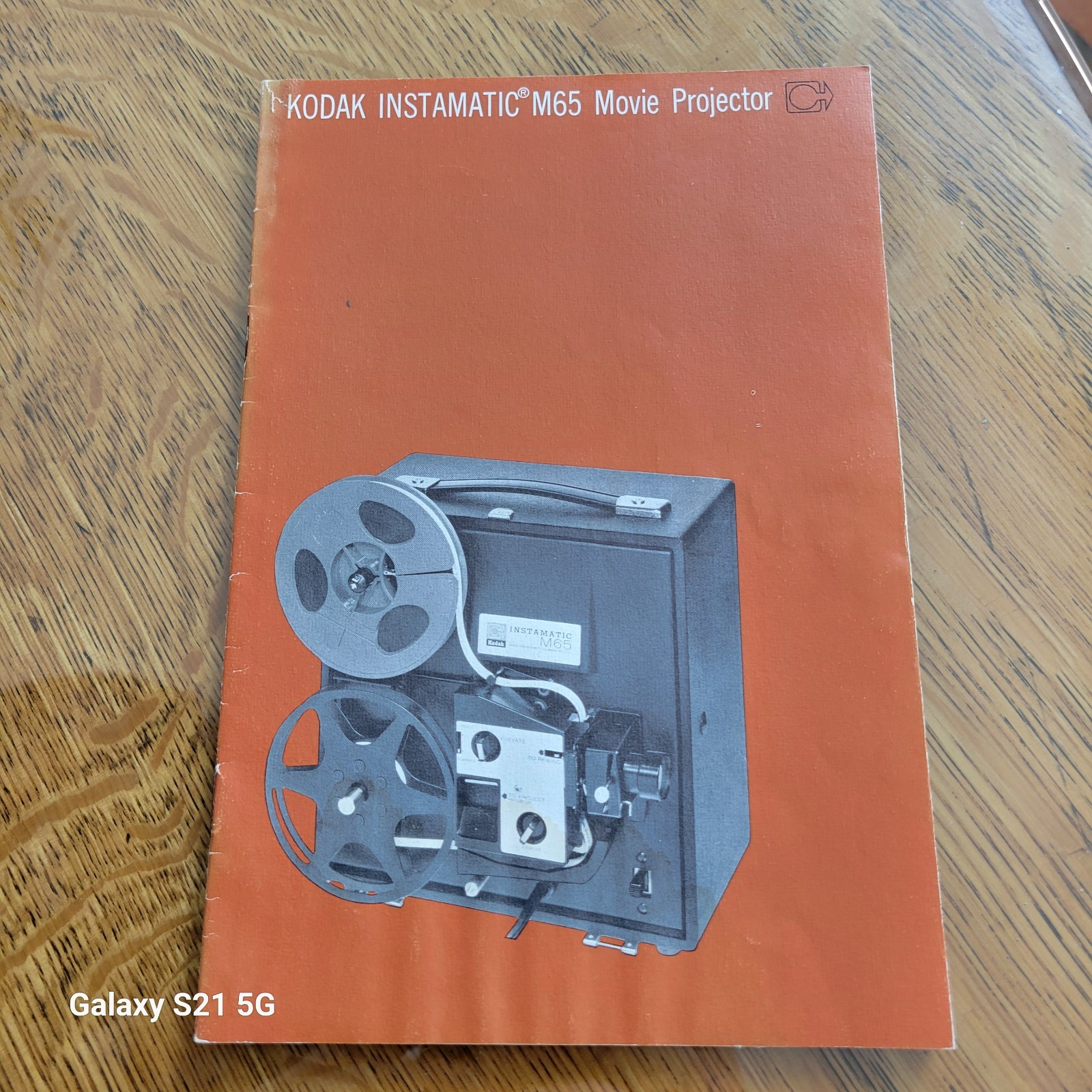 VINTAGE KODAK INSTAMATIC Model M65, 8mm FILM MOVIE PROJECTOR INSTRUCTION MANUAL