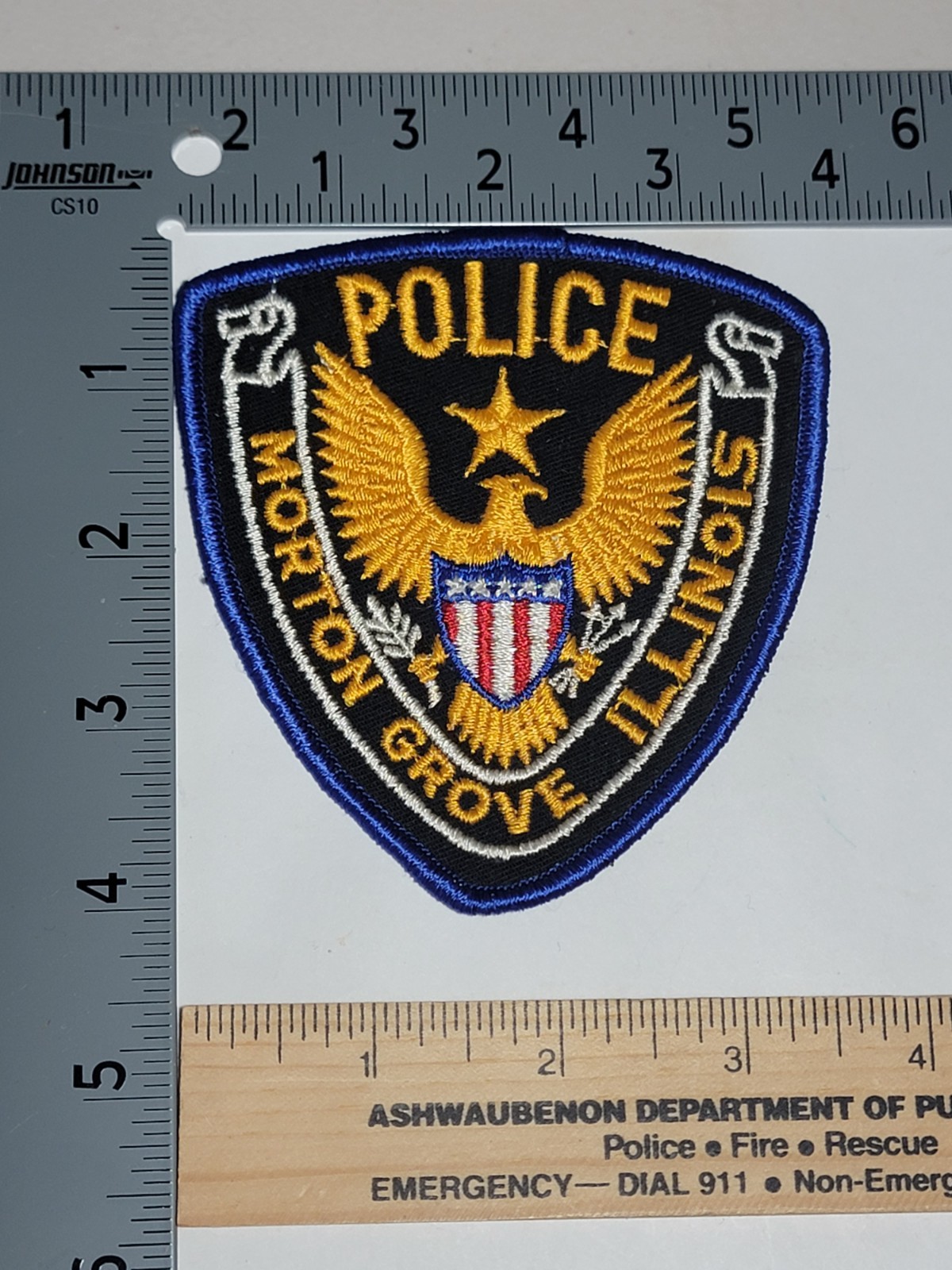 MK2 8B Police patch Illinois Morton Grove