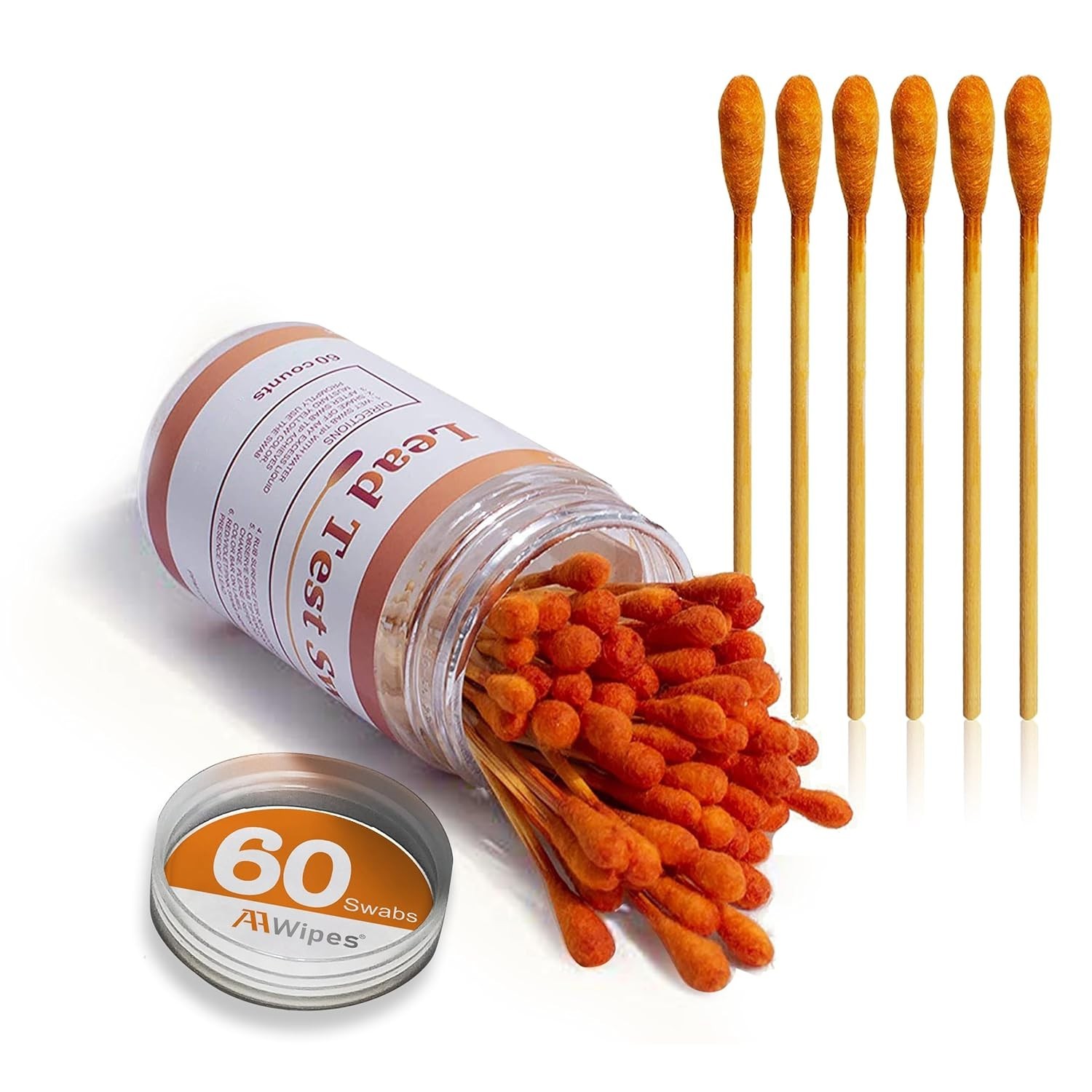 AAwipes Lead Test Swab Kit (60 Rapid Home Testing Swabs) 30-Second Results. Dip
