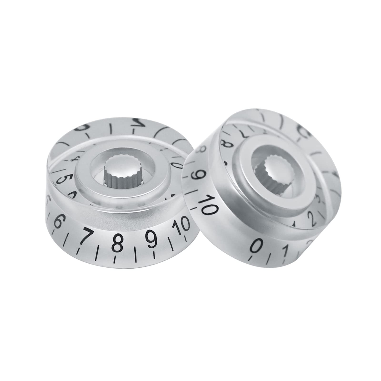 4pcs Volume Tone Speed Control Knobs Hat Shape with LP Style Bass Guitar Part...