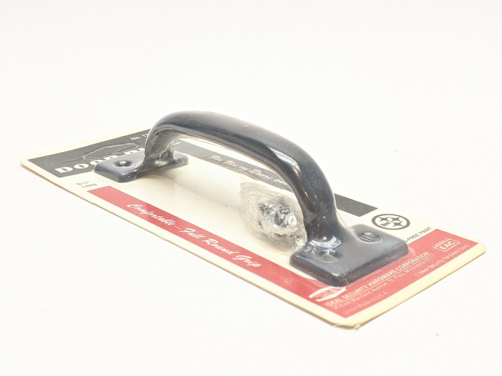 Ideal 135-3 Black Heavy Duty Door Pull 6-1/2" w/ Mounting Hardware