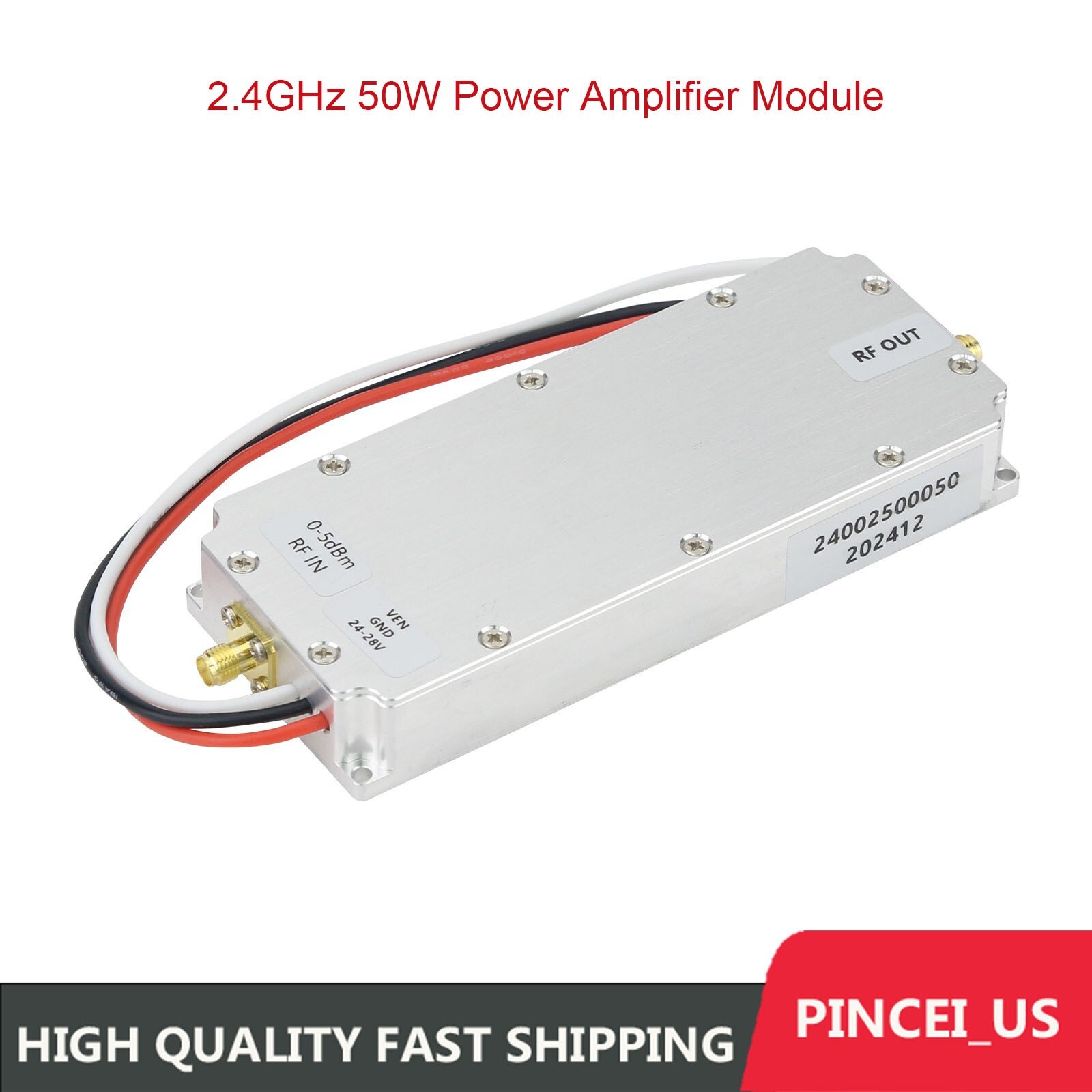 2.4GHz 50W Power Amplifier Module High Quality RF Accessory Amplifier Module pe6